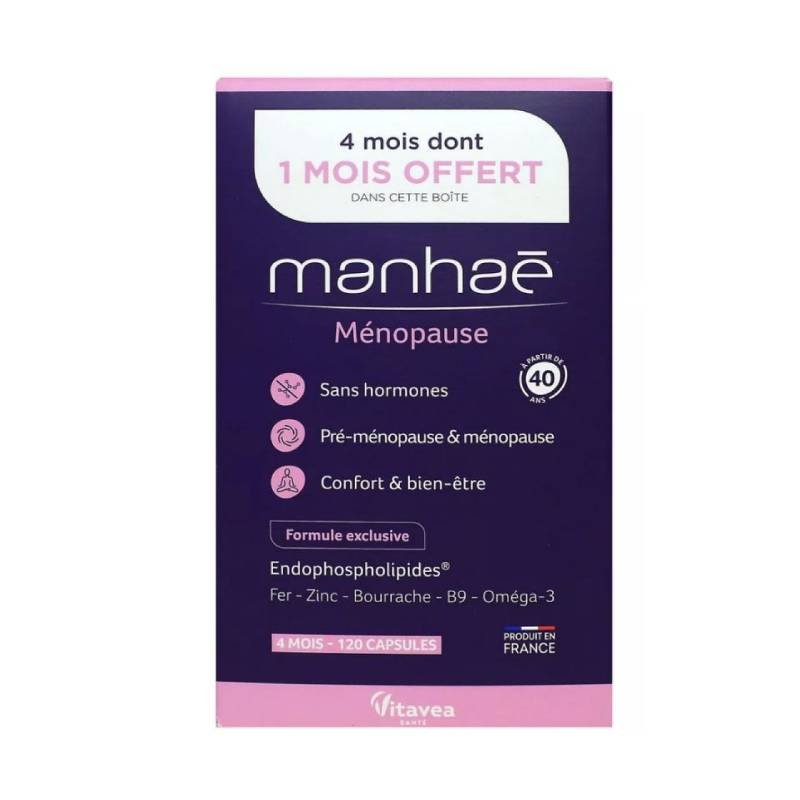 Manhae Ménopause 3 Mois + 1 Mois Gélules 90