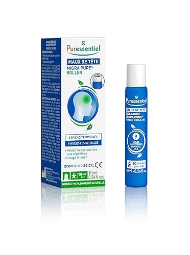 Puressentiel - Maux de tête - Roller Migra Pure aux 9 Huiles Essentielles