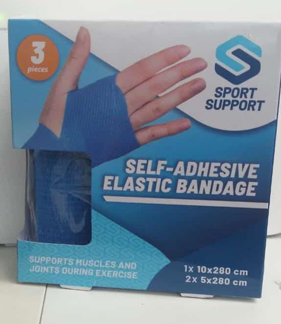 Bandage élastique auto-adhésif de soutien sportif 3PCS
