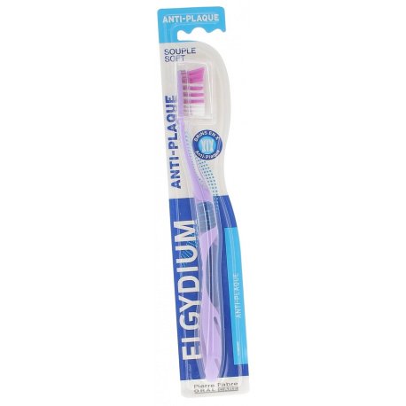 Brosse à dents Souple Anti-Plaque Elgydium - 1 brosse à dents