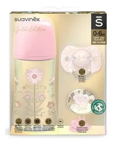 Suavinex set biberon 0-6 mois  ROSE GOLD
