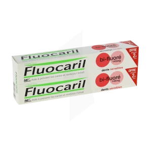 Fluocaril Bi-fluoré 145mg Dentifrice Dents Sensibles 2x75ml