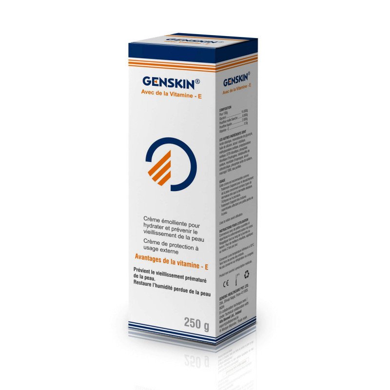 GHPL GENSKIN Crème Émolliente à La Vitamine E 250g