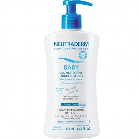 NEUTRADERM bebe Gel Nettoyant Douceur 3 en 1 400ml